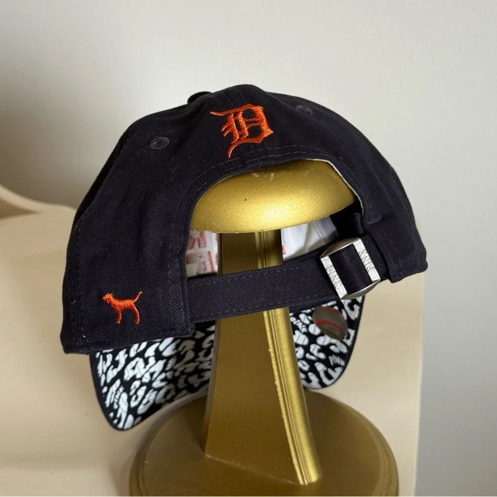 Victoria's Secret PINK x 47 Brand Detroit Tigers Hat Baseball Hat Orange Sequins